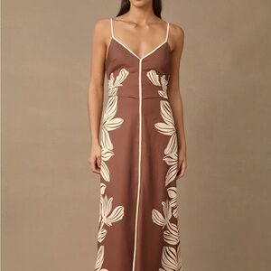 Mon Renn - Palmera Midi Dress, Cocoa Floral